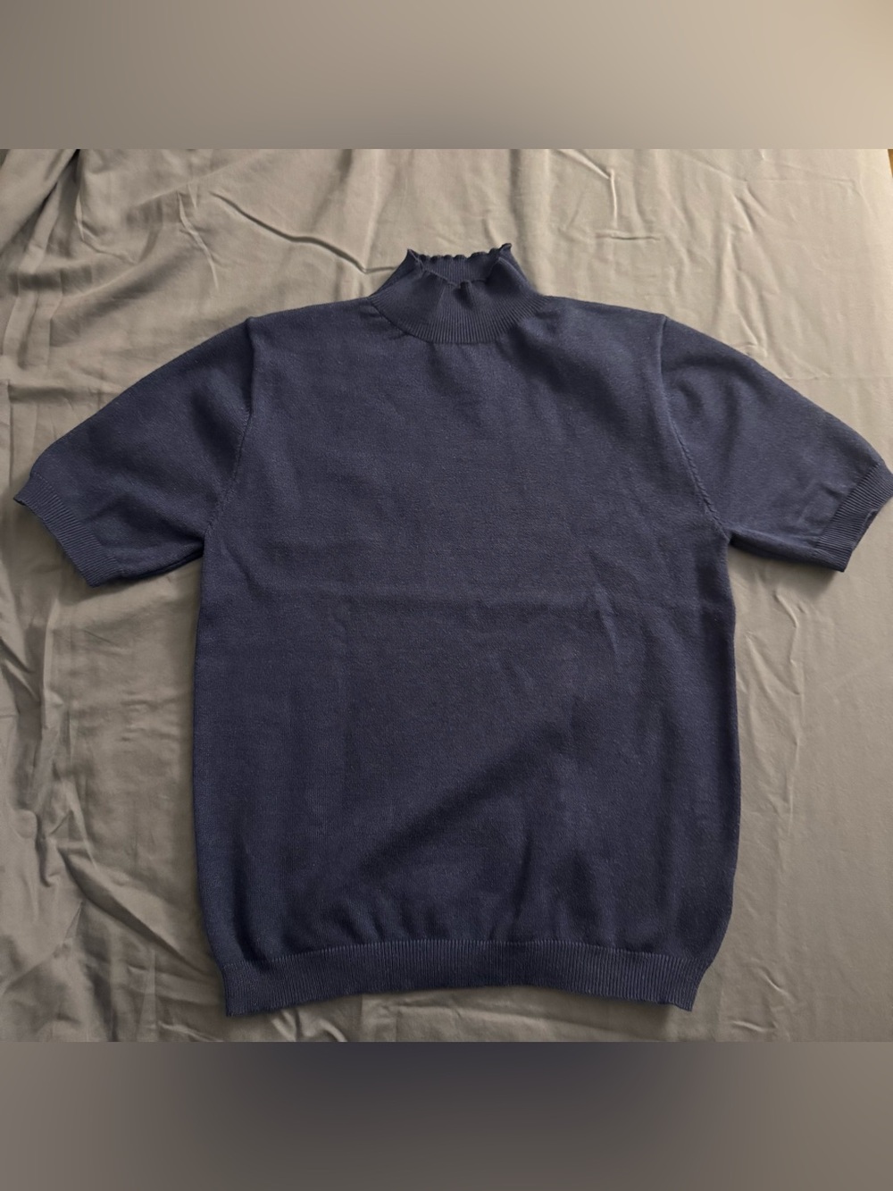Women’s Navy Mock Neck Sweater
